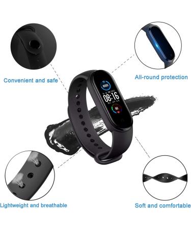 PIXESTT 20 PCS Straps for Mi Band 6/Mi Band 5 - Anti-Lost Silicone Wristband for Xiaomi Mi Band 5/Amazfit Band 5 - Buy Online on SooperMarket.com