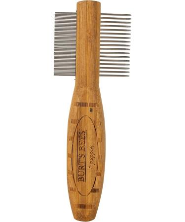 Burt's Bees for Puppies Double Sided Comb | 2-in-1 Grooming Tool for Puppies & Small Dogs | Dog Comb Removes Fleas & Flea Eggs Comfortably and Safely for All Dogs Gold 1 - Pack Double Sided Comb - Buy Online on SooperMarket.com
