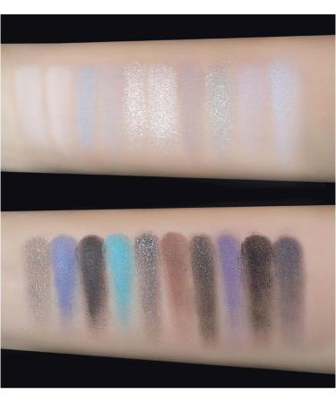 Glitter Navy Blue Eyeshadow Palette - 20 Intense Shades for Women - Blendable Pressed Pigment Makeup Set - DS102 - Buy Online on SooperMarket.com
