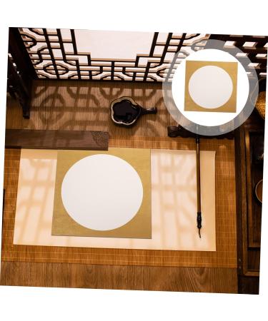 EXCEART 10 sheets Professional with Traditional Decorative Chinese Dried Art Writing Rice Thickened Golden 33X33CM - Buy Online on SooperMarket.com