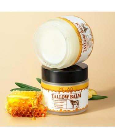 Tallow Balm Moisturiser Tallow Honey Balm for Face Deeply Nourishing Long-Lasting Moisturising Improve Dry Rough Skin Total Body Care Moisturiser 60g - Buy Online on SooperMarket.com