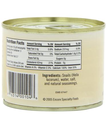 Saveurs Helix Escargot 1.5 Dozen | Net WT 7 oz 7 Ounce XL Pack of 3 - Buy Online on SooperMarket.com