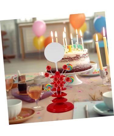 HOLIDYOYO pp lollipop holder desktop lollipop holder lollipops stand plastic lollipop rack red - Buy Online on SooperMarket.com