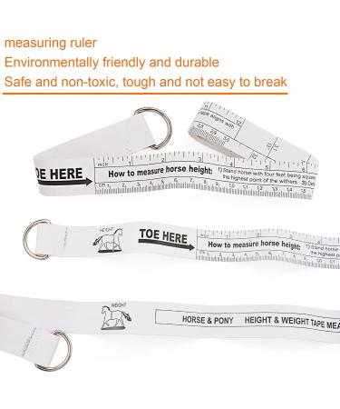 Jetisva 2.5M 98.4 Inch Horse Weight Tape Measure Long Precisio Horse Weight Measuring Tape Portable Horse Height Bust Body Measurement White Horse Measuring Stick forÂ Equine Farm Animals Cow Goat - Buy Online on SooperMarket.com