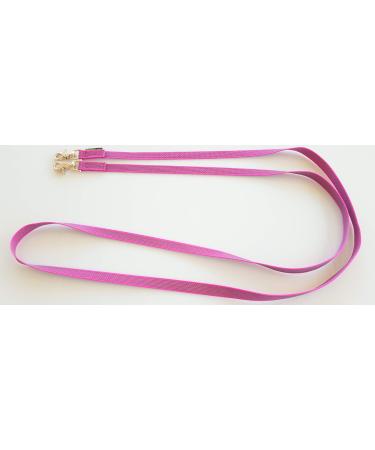 elropet Rubberized reins with rein hooks Silver Rubber Reins Fuchsia Shetty - WB extra 3.00m WB extra