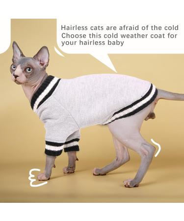 FUAMEY Dog Pullover Sweater - Winter Coat for Small, Medium, Large Dogs - Warm Jacket for Cold Weather - Easy On, Grey, Chest 19.6in - Buy Online on SooperMarket.com