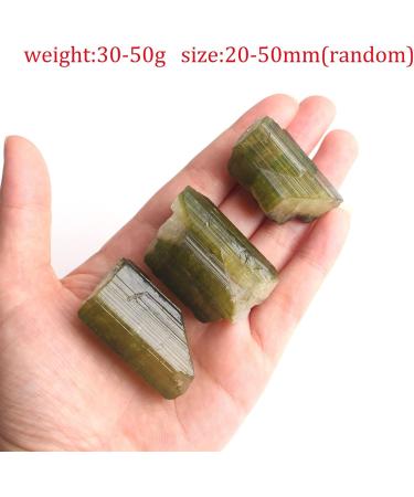 Stone 1PC Natural Rare Green Tourmaline Quarzt Rough Stone Raw Gemstone Specimen Irregular Crystals Collection Reiki kaixun - Buy Online on SooperMarket.com