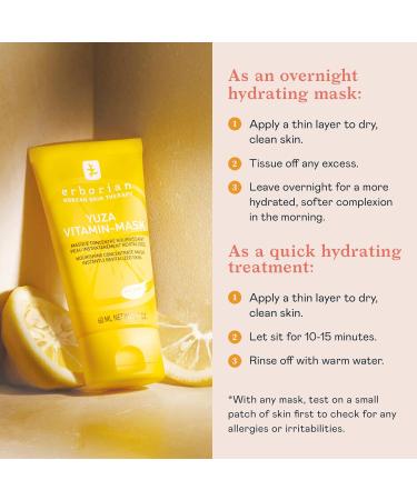 Erborian Yuza Vitamin Mask - Hydrating & Radiance Boosting Face Mask with Vitamin C & E Antioxidants 0.7 oz | International Shipping Available - Buy Online on SooperMarket.com