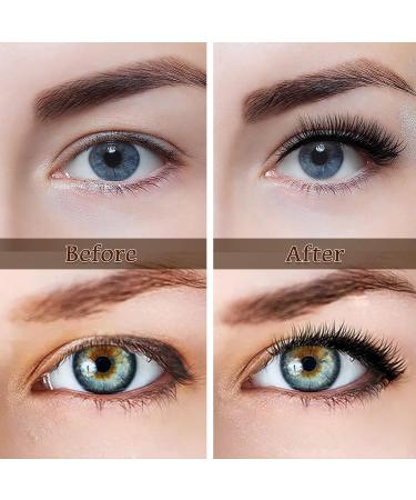 AmoVee Self Adhesive Eyelashes - Fluffy Natural Look, Reusable False Lashes, No Glue Needed - Easy to Put On (Pack of 3 Pairs) - Buy Online on SooperMarket.com