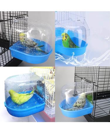 YNC Bird Cage Bathtub Shower Box - Clear Hanging Bird Tub for Cockatiel, Parakeet & Small Pet Birds - Buy Online on SooperMarket.com
