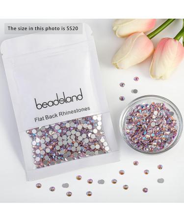 Beadsland 1440 Pieces SS20 Light Pink Flat Back Rhinestones for Nails - High-Quality Nail Crystals - Buy Online on SooperMarket.com
