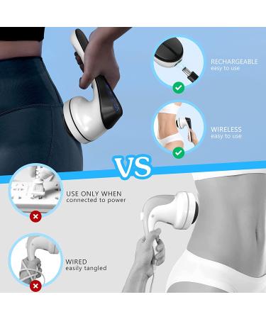 Wireless Body Sculpting Cellulite Massager | Handheld Deep Tissue Massager with Touch Screen | Lymphatic Drainage Machine with 9 Massage Attachments - Buy Online on SooperMarket.com
