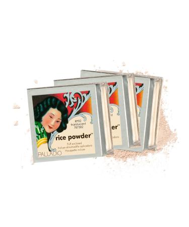 3 Pack Palladio Beauty Rice Powder RPO2 Translucent by Palladio