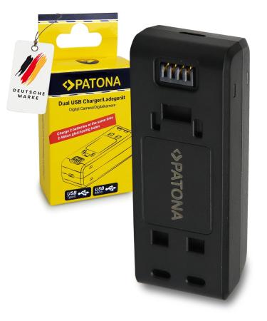 PATONA Charger Dual Compatible with Insta IS360RB Insta 360 One R 360 One RS Action Cam