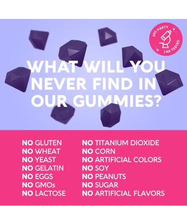 MAREE Magnesium Gummies for Calm & Relaxation | Vitamin D3 K2 B6 Complex | Immune Support | 60 Raspberry Gummy Gems - Buy Online on SooperMarket.com
