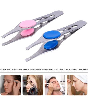 Frcolor 4-Piece Stainless Steel Eyebrow Tweezers Set | Eyebrow Clips Cutter & Picker | Sloping Head & Pointed Design | Ideal for Precision Grooming | International Shipping Available - Buy Online on SooperMarket.com