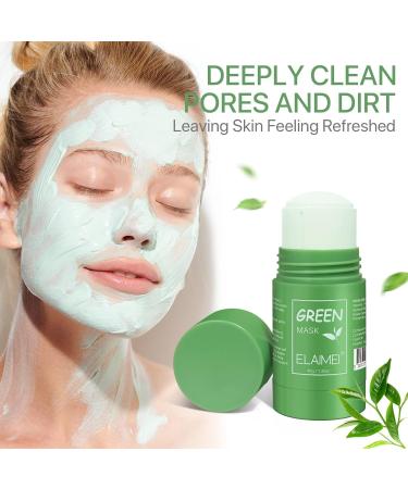 Green Tea Mask Stick - Deep Cleansing Moisturizer for All Skin Types | Refresh & Revitalize Your Skin - Buy Online on SooperMarket.com