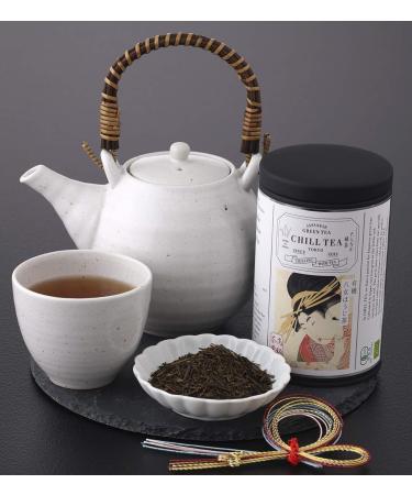 CHILL TEA Tokyo Japanese Hojicha Tea - 100% Roasted Green Tea Leaves - Smoky Nutty Aroma - Low Caffeine - 80g Loose Leaf - Buy Online on SooperMarket.com