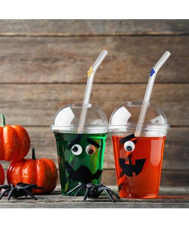 Reusable Glass Straw Clear Glass Straws with Flowers Reusable Straws for Smoothies and Normal Liquid Drinks 6 Bent Straw with 2 Cleaner Brush Flowers Straws - Buy Online on SooperMarket.com