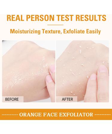 Orange Face Exfoliator Vitamin C Face Scrub Mild Exfoliating Face Wash Orange Exfoliating Gel For Brightening Skin Exfoliating Scrub Remove Dead Skin For Smooth & Radiant - Face & Body &Knee - Buy Online on SooperMarket.com