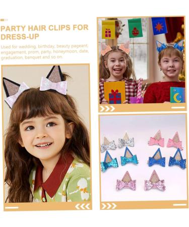 6 Pairs Hair Barrettes Hair Pin Hair Clips for Glitter Bowknot Hairpin Kawaii Hair Clips Cute Hair Supplies Hair Bows Clips Cat Ears Hairpins Barrettes for Fabric ORFOFE - Buy Online on SooperMarket.com