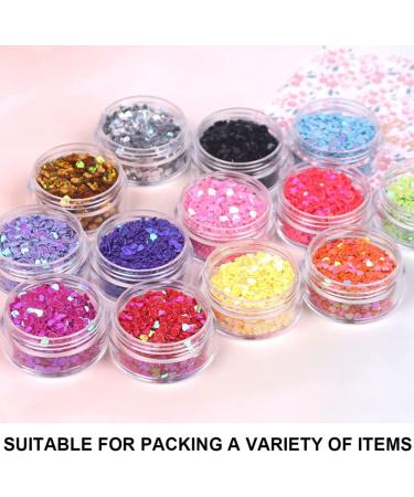 4pcs Travel Sample Pots 15g/15ml for Toiletries - Clear Round Cosmetic Containers for Women - Ideal for Lotions, Creams & Makeup - Buy Online on SooperMarket.com