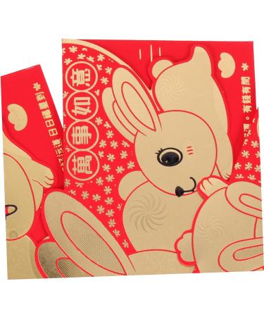 ABOOFAN 36 Pcs Year of The Rabbit Lucky Packet Bunny Hong Bao 2023 New Year Envelopes Lunar Hong Bao 2023 Year Red Packet Money Gift Cartoon Red Packets Design Paper Chinese Style - Buy Online on SooperMarket.com