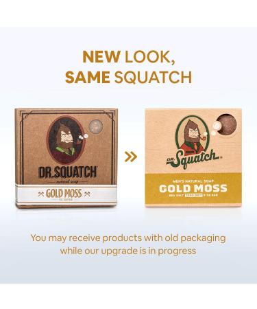 Dr. Squatch Zero Grit Gold Moss Men's All-Natural Bar Soap - Buy Online on SooperMarket.com