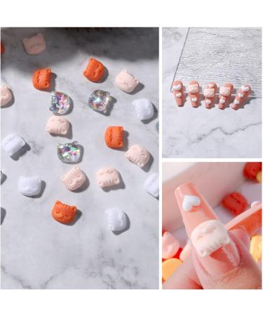 Sanwood 3D Nail Art Trailer - 30 Colorful Katzkopf Nail Diamonds | Fairy Style DIY Manicure Accessories - Buy Online on SooperMarket.com