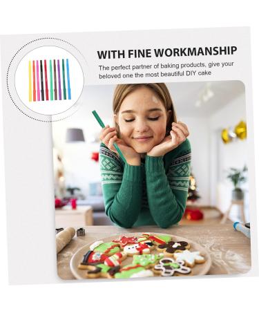 PLAFOPE 10pcs Baking Pen Marker Pen Fine Tip Edible Pen Food Coloring Marker Colored Gel Pens Plastic - Buy Online on SooperMarket.com