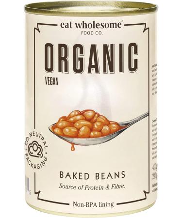 Eat Wholesome Organic Baked Beans 400g (Pack of 12) & Eat Wholesome Organic Chopped Tomatoes 400g (Pack of 12) - Buy Online on SooperMarket.com