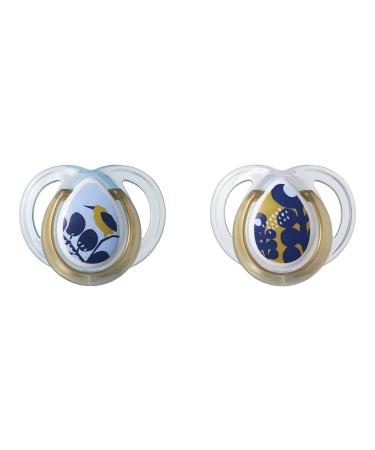 Tommee Tippee Moda Pacifiers - BPA-Free Silicone Binkies for 0-6m - 2-Count - Buy Online on SooperMarket.com