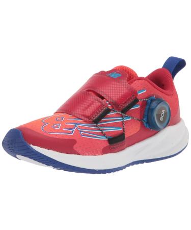 New Balance Kid's FuelCore Reveal V3 Boa Running Shoe Little Kid (4-8 Years) 13.5 Little Kid Neo Flame/Team Red/Infinity Blue