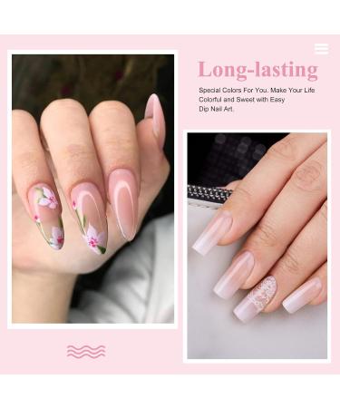 French Manicure Dipping Powder Set - Pink and White Colors - 28g/Box - No UV/LED Cure - Clear Natural Pink - 1oz - UKA - Buy Online on SooperMarket.com