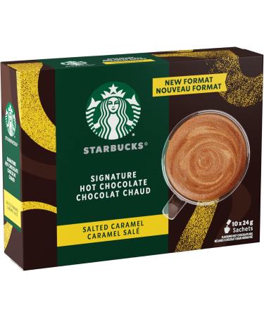 SIGNATURE HOT CHOCOLATE Salted Caramel Single-serve Sachets Prepared in Canada Rainforest Alliance Sustainably Sourced Cocoa No Artificial Flavours Colours Or Sweeteners - Buy Online on SooperMarket.com