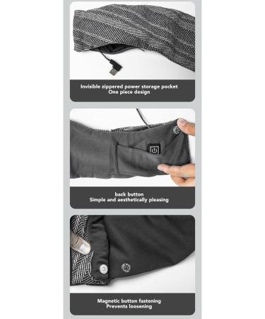 Heating Scarf - Fast Heating Washable Electric Scarf with Safe USB Connection | Ideal for Outdoor Sports in Winter - Buy Online on SooperMarket.com