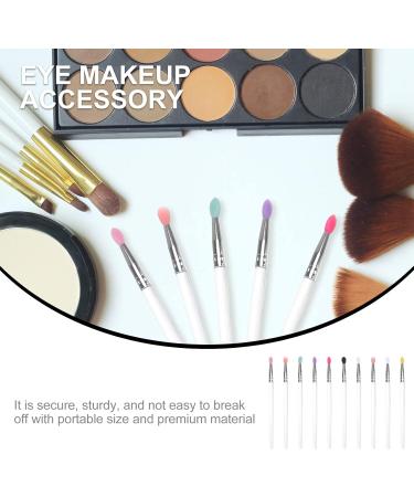 CANIGHT 10pcs Eye Shadow Brush Lip Brush Tool Eye Blending Brush Eye Makeup Tool Cosmetic Plastic Handle - Buy Online on SooperMarket.com