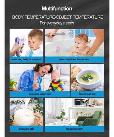 Accurate Non-Contact Infrared Thermometer for Adults | Forehead Fever Alarm & Memory Function - Buy Online on SooperMarket.com
