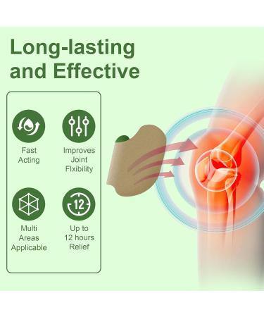 40 Counts Knee Relief Patches Natural Knee Patch Knee Heat Patches for Relief Knee Back Neck Shoulder Warming Herbal Plaster Patches 12 Hour Long Lasting Relief of Knee Joint - Buy Online on SooperMarket.com