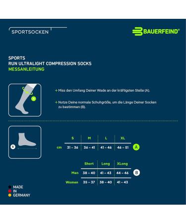 Bauerfeind Ultralight Running Compression Socks for Men & Women | Thin Sports Socks for Jogging & Fitness | Size M (41-43) Berry Color - Buy Online on SooperMarket.com