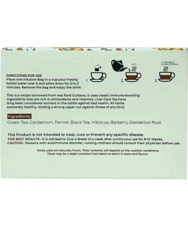 One More Cup Natural Liver Care Tea With lemon flavor Liver Care Tea help to improve digestion (20 Tea Bags) - Buy Online on SooperMarket.com