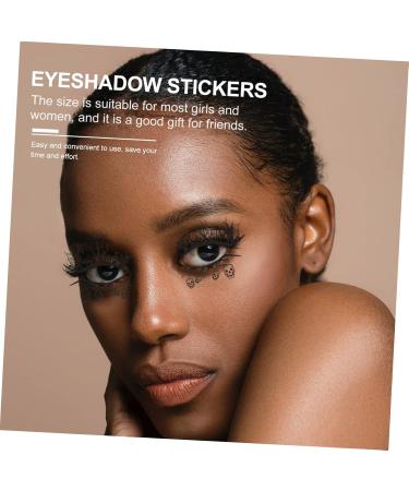 Mikinona 8 Pairs Halloween Eyeliner Stickers Eyeliner Eyeshadow Makeup Sticker Fashion Stickers Black Pvc - Buy Online on SooperMarket.com