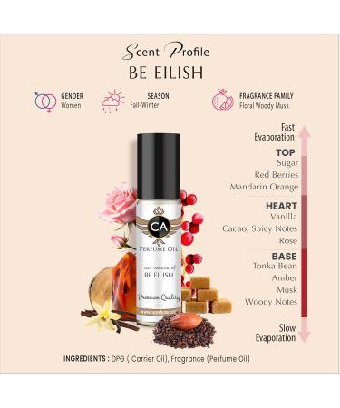 CA Perfume Impression of Be Eilish For Women Body Oil Dupes Roll-On 0.3 Fl Oz/10ml - Buy Online on SooperMarket.com