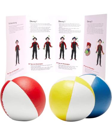 Professional Juggling Balls 3 Set | Beginner-Friendly with Instructions | Millet-Filled for Comfort - Buy Online on SooperMarket.com