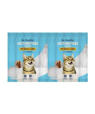 Our Essentials by Amazon Cat Sticks with Chicken & Liver 50g