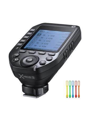 Godox XProII-S i-TTL 2.4G Wireless High Speed Sync 1/8000s Flash Trigger Transmitter,11 Customizable,5 Group Button,4 Function Buttons Offer Convenient Manipulation