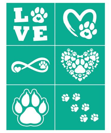 BOOLOOEN Silk Screen Stencils Self-Adhesive Transfer Stencil Reusable Washable Mesh Stencil for Wood Fabric DIY Home Decor 8.5x11inch(Love) Valentine s Day