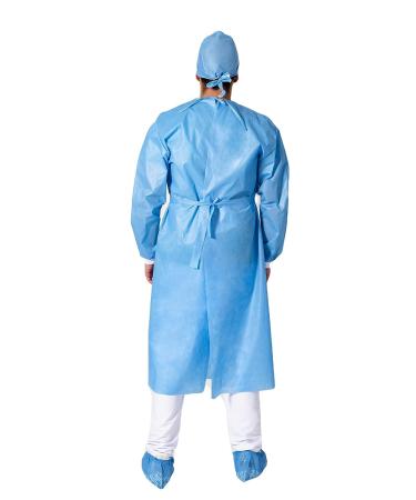 REA COMPANY Bundle - 5 Isolation Gowns, 5 Shoe Covers Pairs, 5 Bouffant Caps - Disposable PPE Gowns - American Company - Hospital Medical Gowns - Unisex - One Size Fits All - Buy Online on SooperMarket.com
