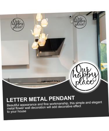 Cabilock 1 Set Metal Pendant Out Door Decor Modern Wall Art Wall Metal Sign Doors Hollow Office Iron Crafts - Buy Online on SooperMarket.com