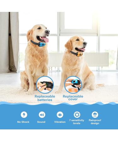 MASBRILL Anti Bark Collar - Humane Vibration Beep Deterrent for Small Medium Large Dogs | 7 Sensitivity Levels - Stop Barking Now! - Buy Online on SooperMarket.com
